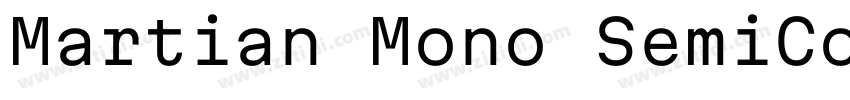 Martian Mono SemiCo字体转换